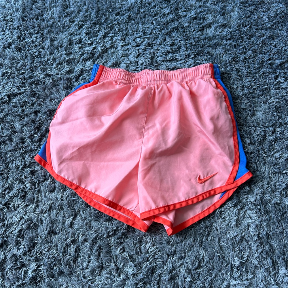 Nike Pink and Blue Athletic Shorts